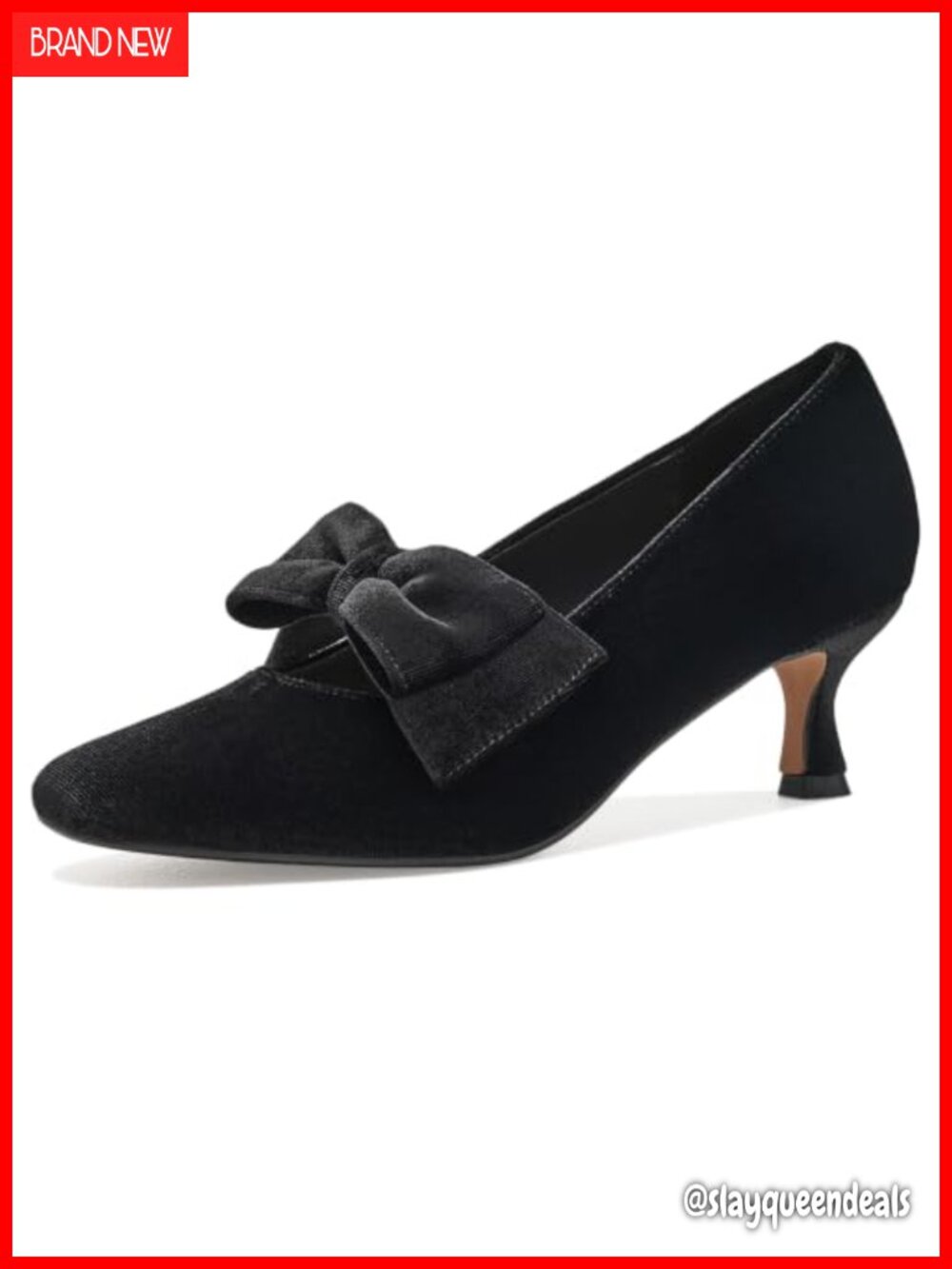 Kitten Heel Velvet Sandals Pull-On Dress Evening